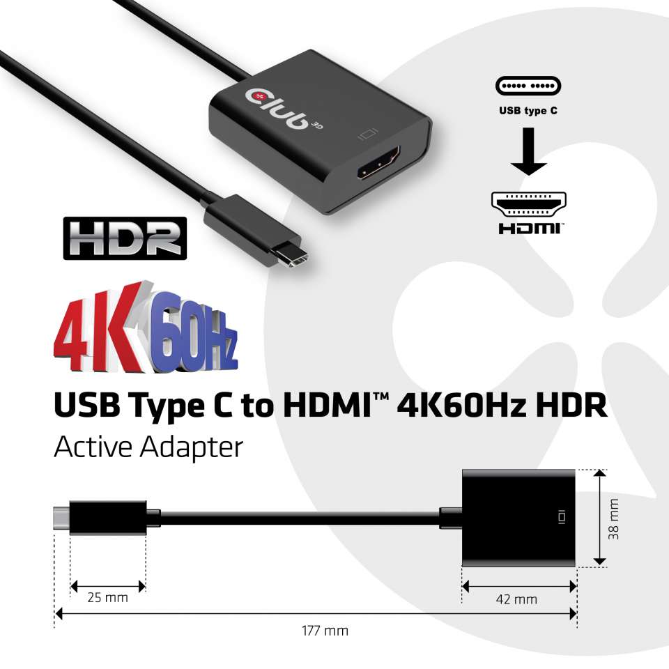 Club 3D USB-C auf HDMI Adapter