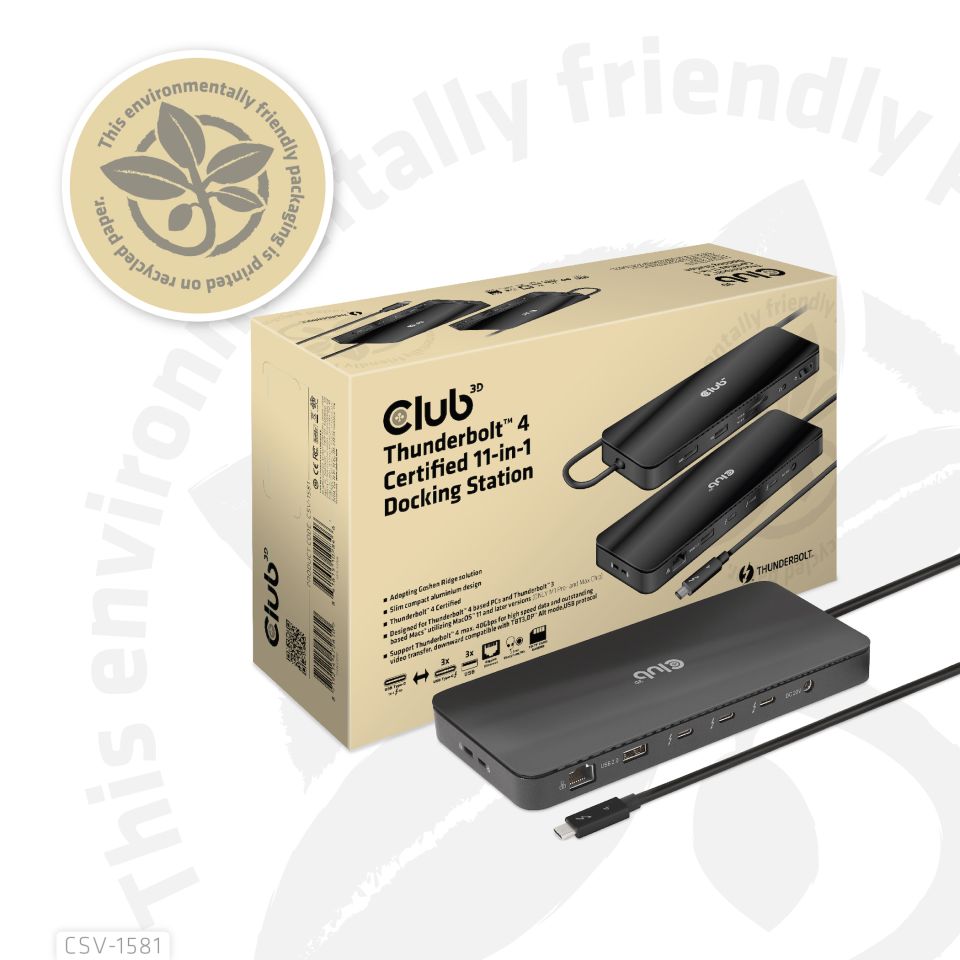 Club 3D Thunderbolt 4 Dockingstation 11 in 1