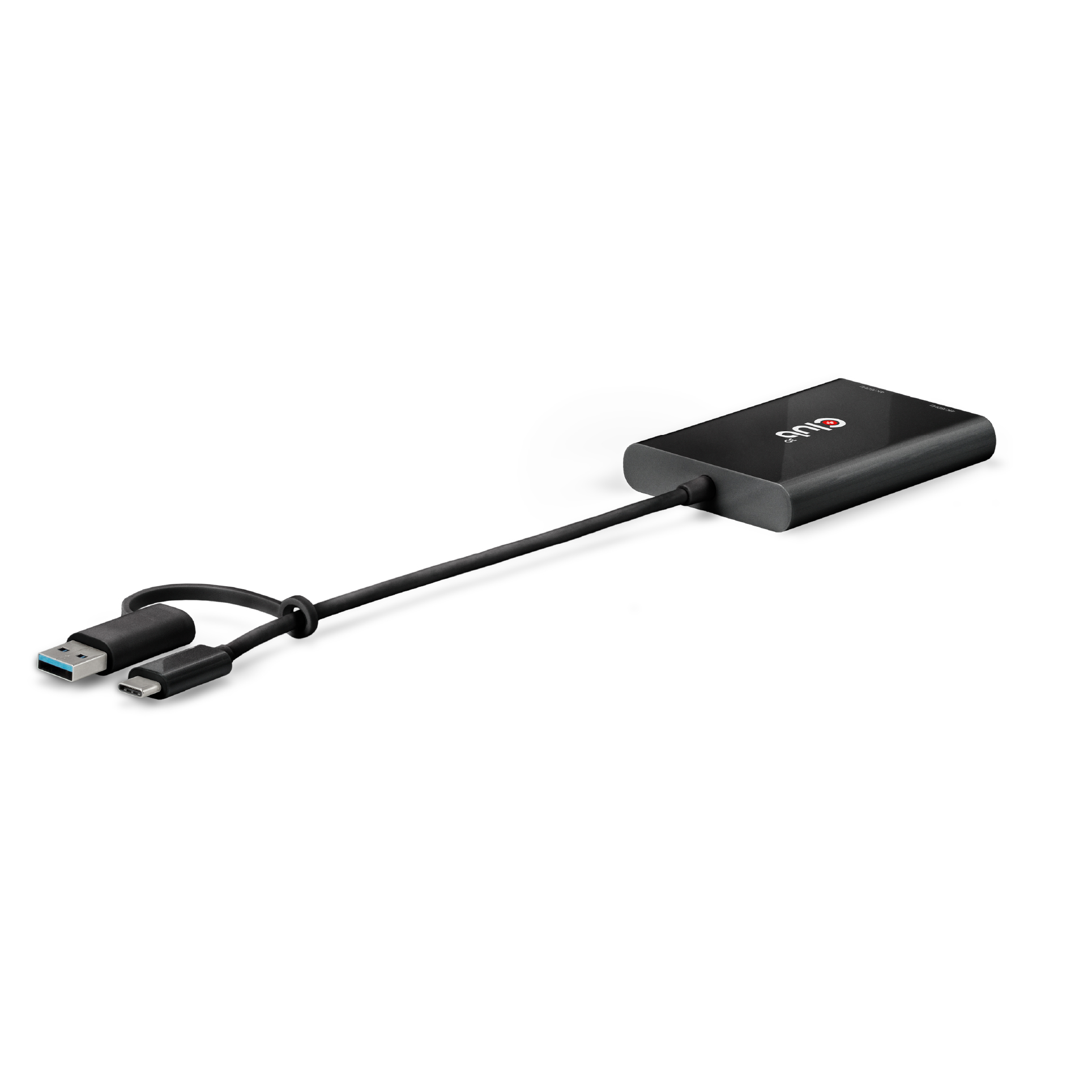Club 3D Splitter USB-C/USB-A auf 2 DisplayPort