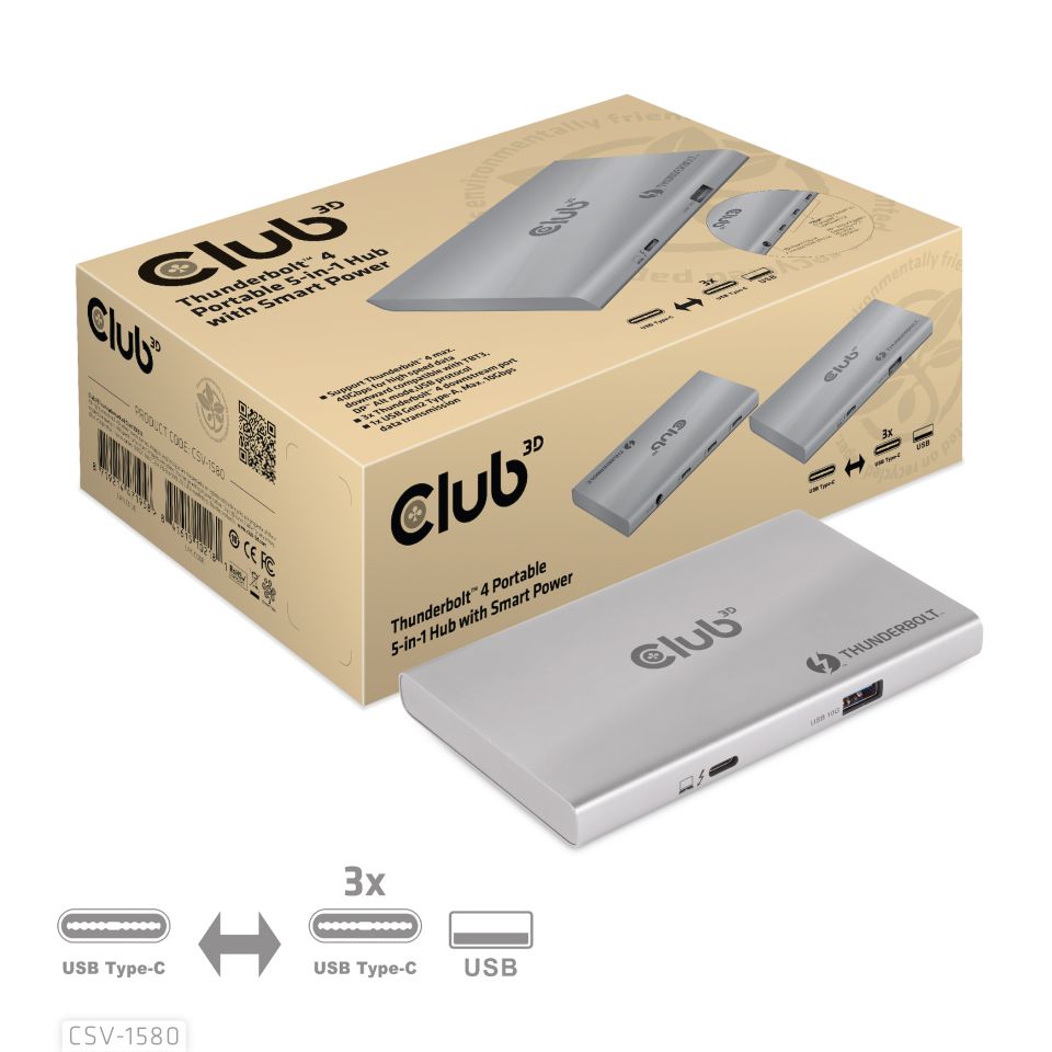 Club 3D Thunderbolt 4  HUB 5-in-1