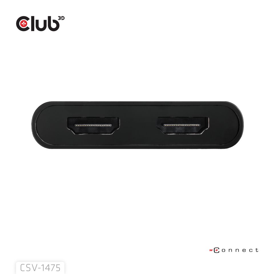 Club 3D Splitter USB-C/USB-A auf 2 HDMI