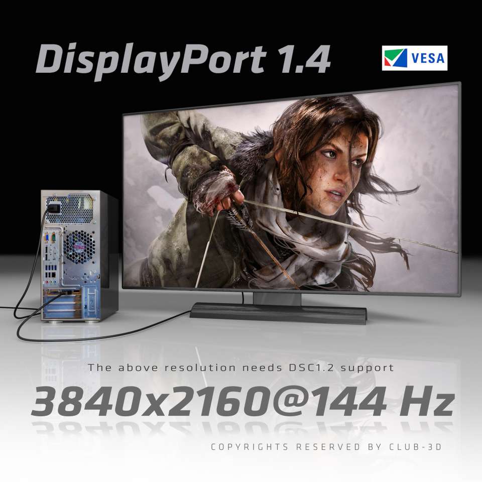 Club 3D DisplayPort auf DisplayPort (M) Kabel - 4m