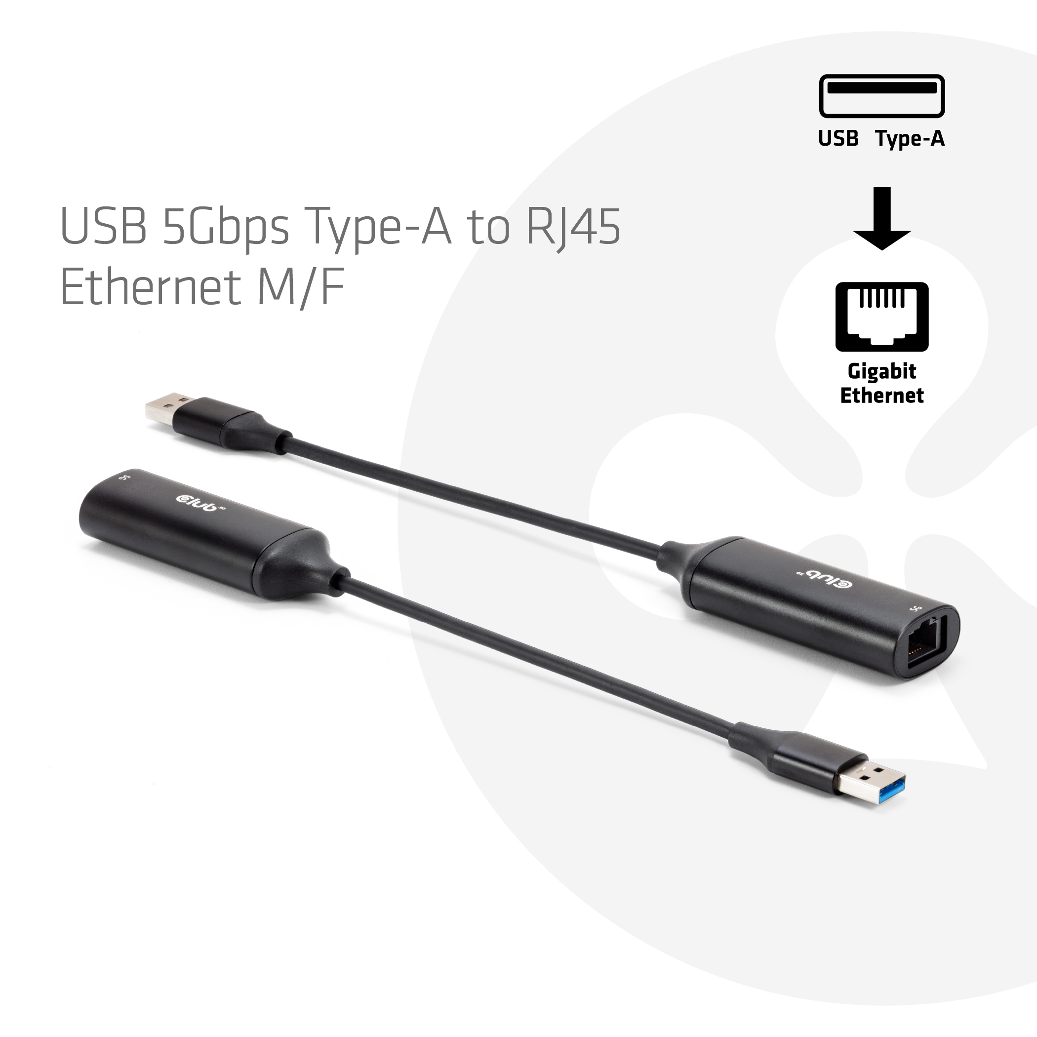 Club 3D Adapter USB-A auf RJ45 