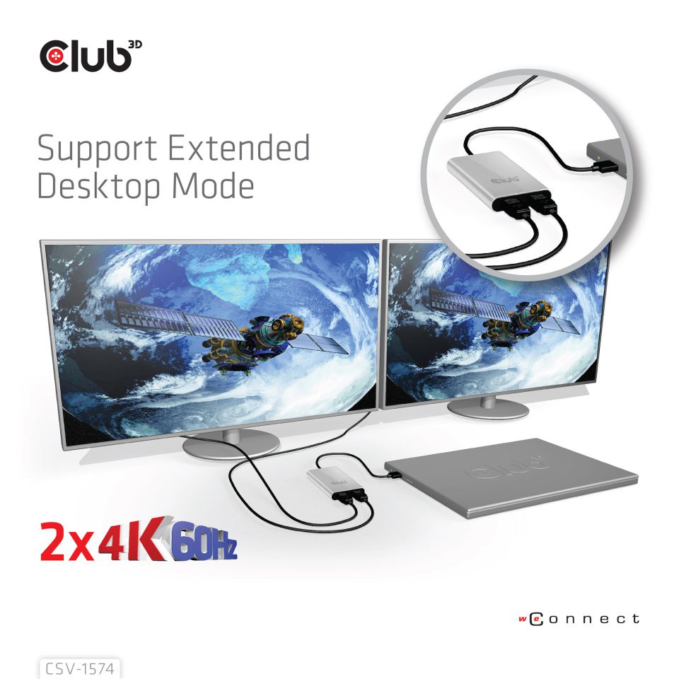Club 3D Thunderbolt 3 auf Dual HDMI 2.0 