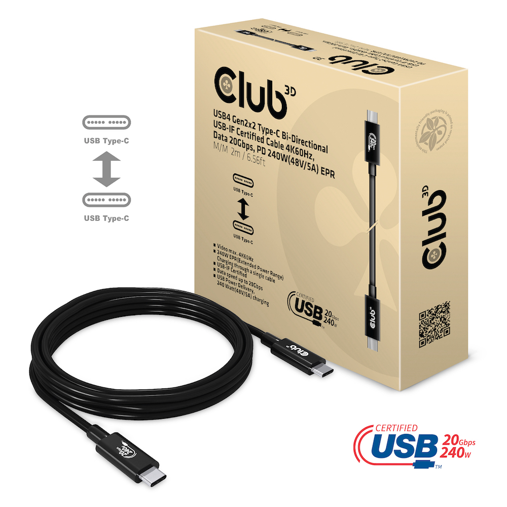 Club 3D USB-C Kabel - 2m