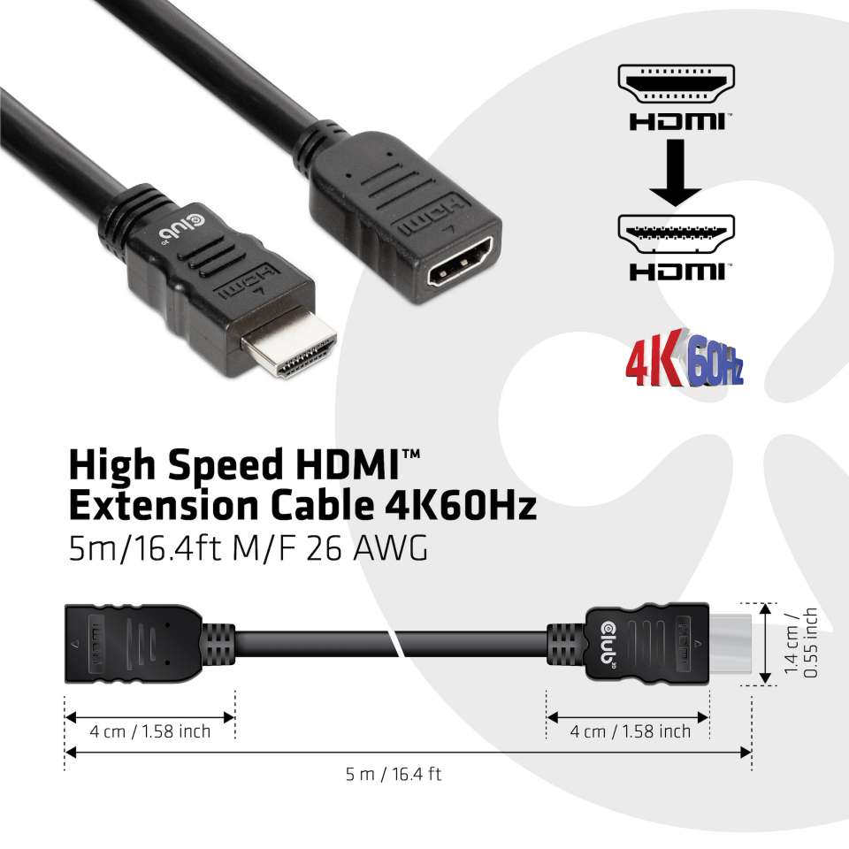 Club 3D HDMI-Kabel HighSpeed - 5m