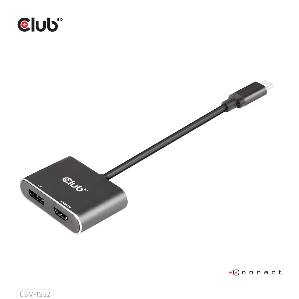 Club 3D Multi Stream Transport (MST) HUB - Dual Display