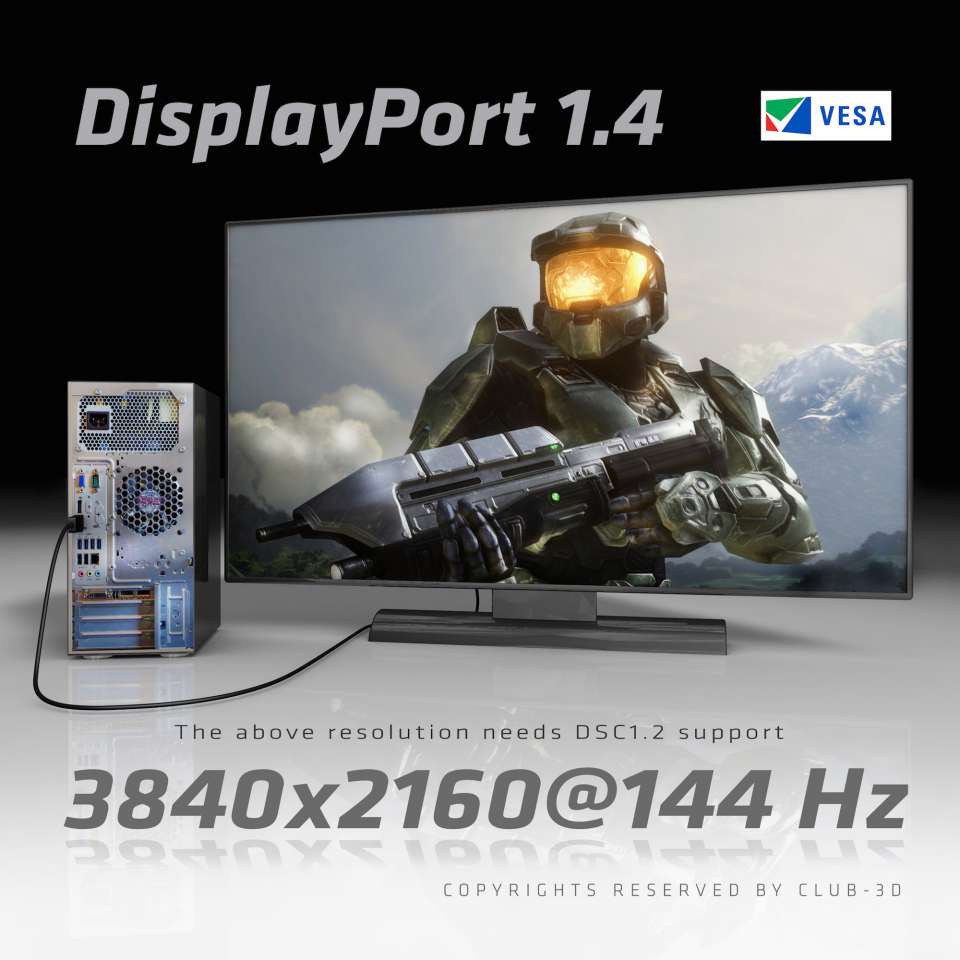 Club 3D MiniDisplayPort 1.4 Kabel - 2m