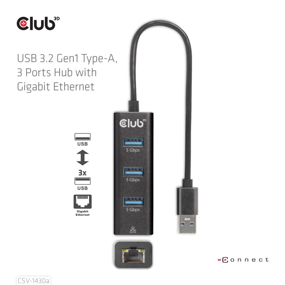Club 3D USB-A  Dockingstation 