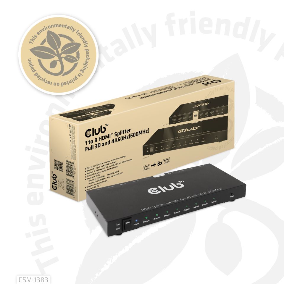 Club 3D Spiltter 1 auf 8 HDMI