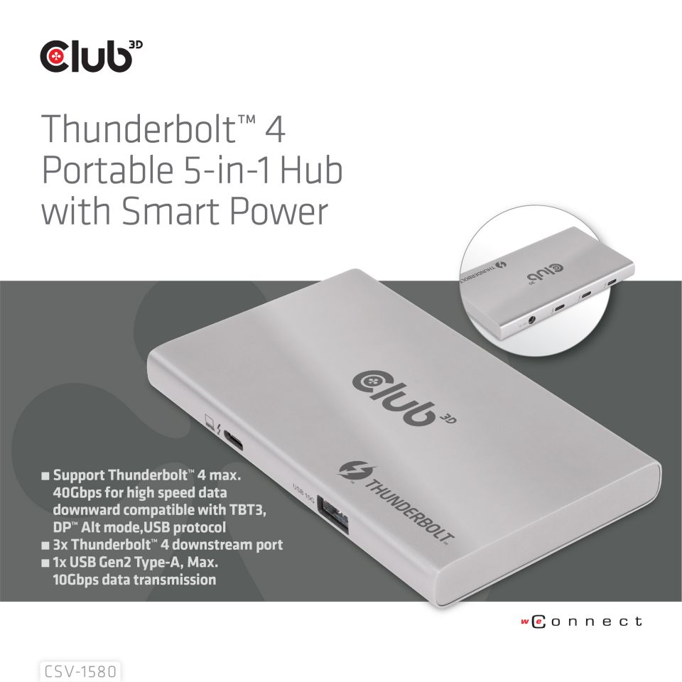 Club 3D Thunderbolt 4  HUB 5-in-1
