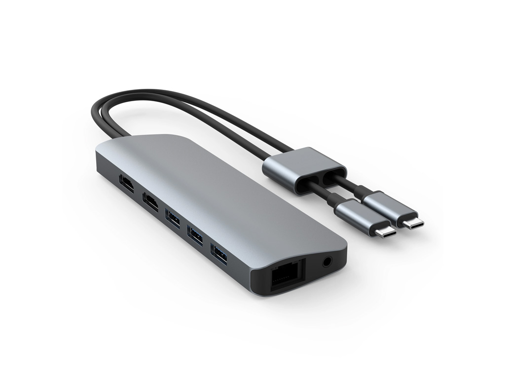 Hyper VIPER 10-in-2 USB-C Hub - Gray