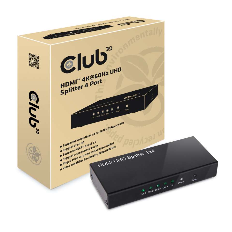 Club 3D  HDMI Switchbox 4 Ports