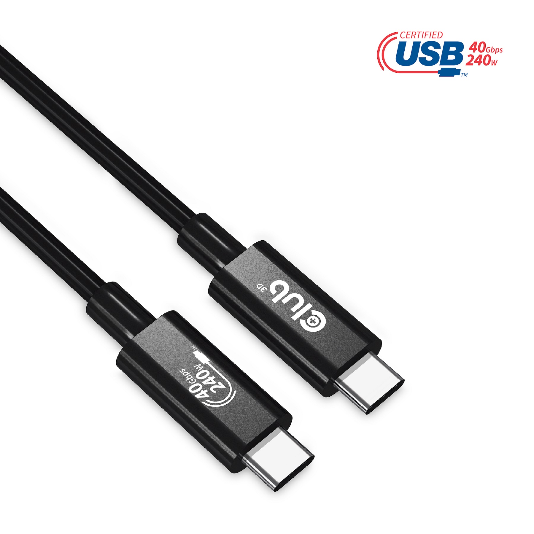 Club 3D USB 4 Typ-C Datenkabel - 1m
