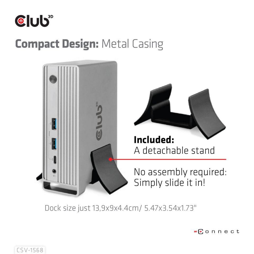 Club 3D USB-C - Triple Display Charging Dock 120W