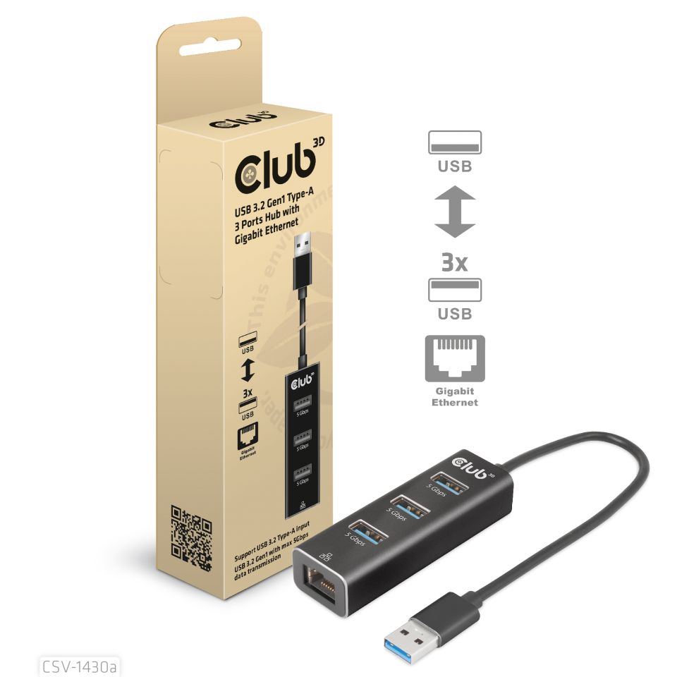 Club 3D USB-A  Dockingstation 